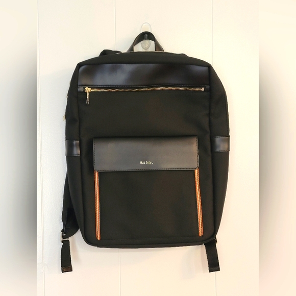 Paul Smith Black Backpack Modern Design - Picture 1 of 6